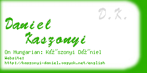 daniel kaszonyi business card